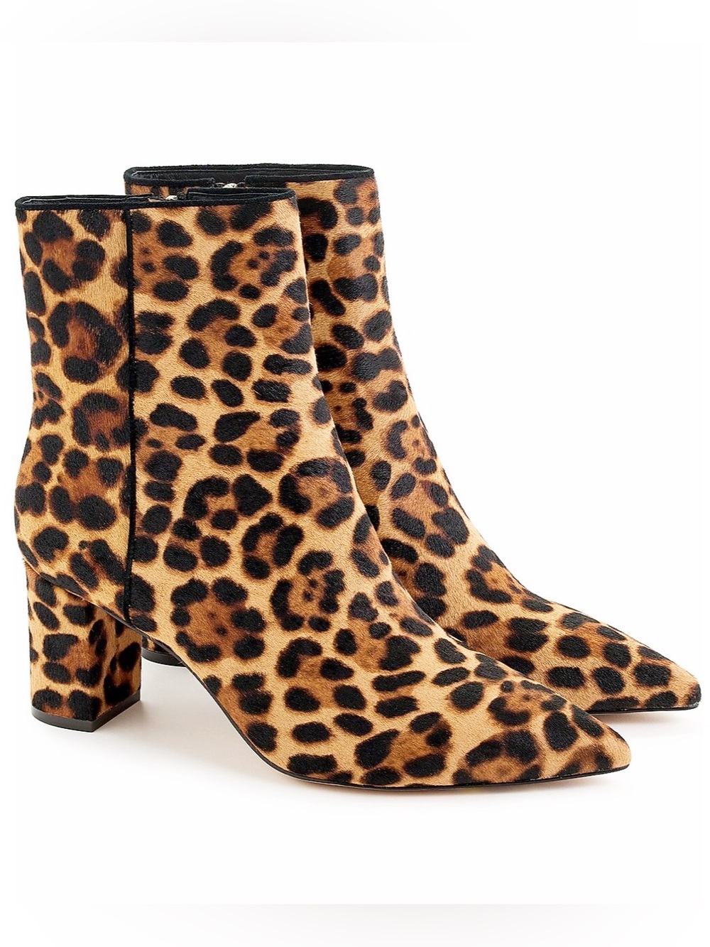 🆕{J. Crew} Pointed-toe Sadie boots in leopard calf hair